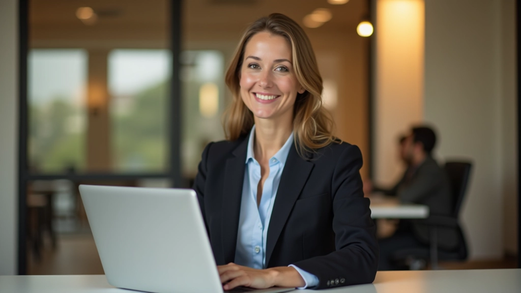 Profissional em ambiente de trabalho moderno